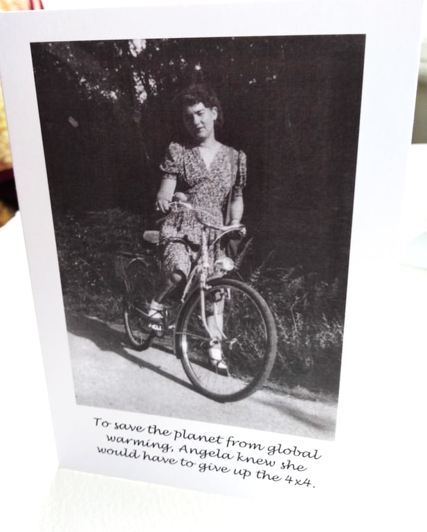 ECOLOGY SAVE THE PLANET CARD  "GLOBAL WARMING"  4 X 6 ins