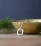Silver Necklace with Peridot Gemstone