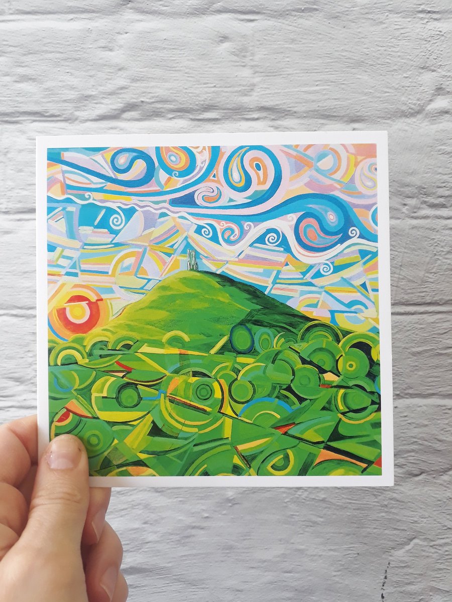 Glastonbury Tor Birthday, Easter or Fathers Day Card