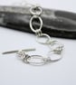Silver Link Bracelet, Oval links. - Image 4