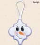 Arabesque Snowmen Christmas Decorations - Embroidered Tree Ornaments - Image 4