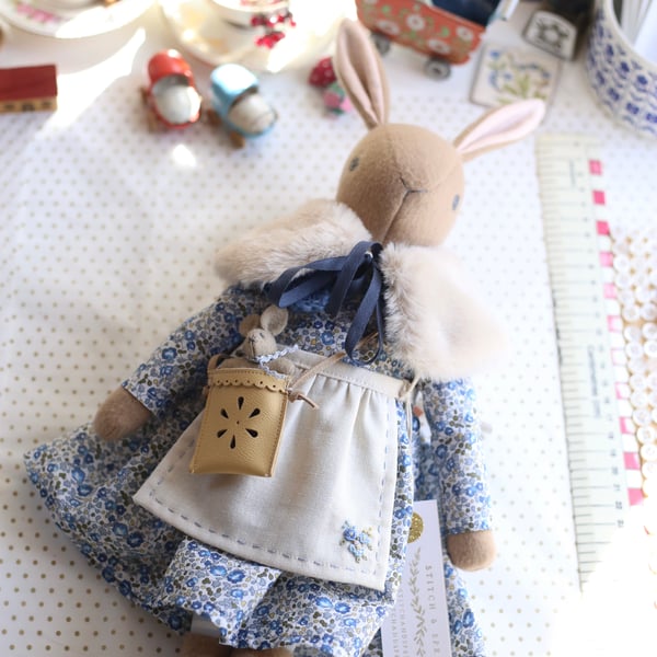 Heirloom Liberty Bunny - Eloise Blue