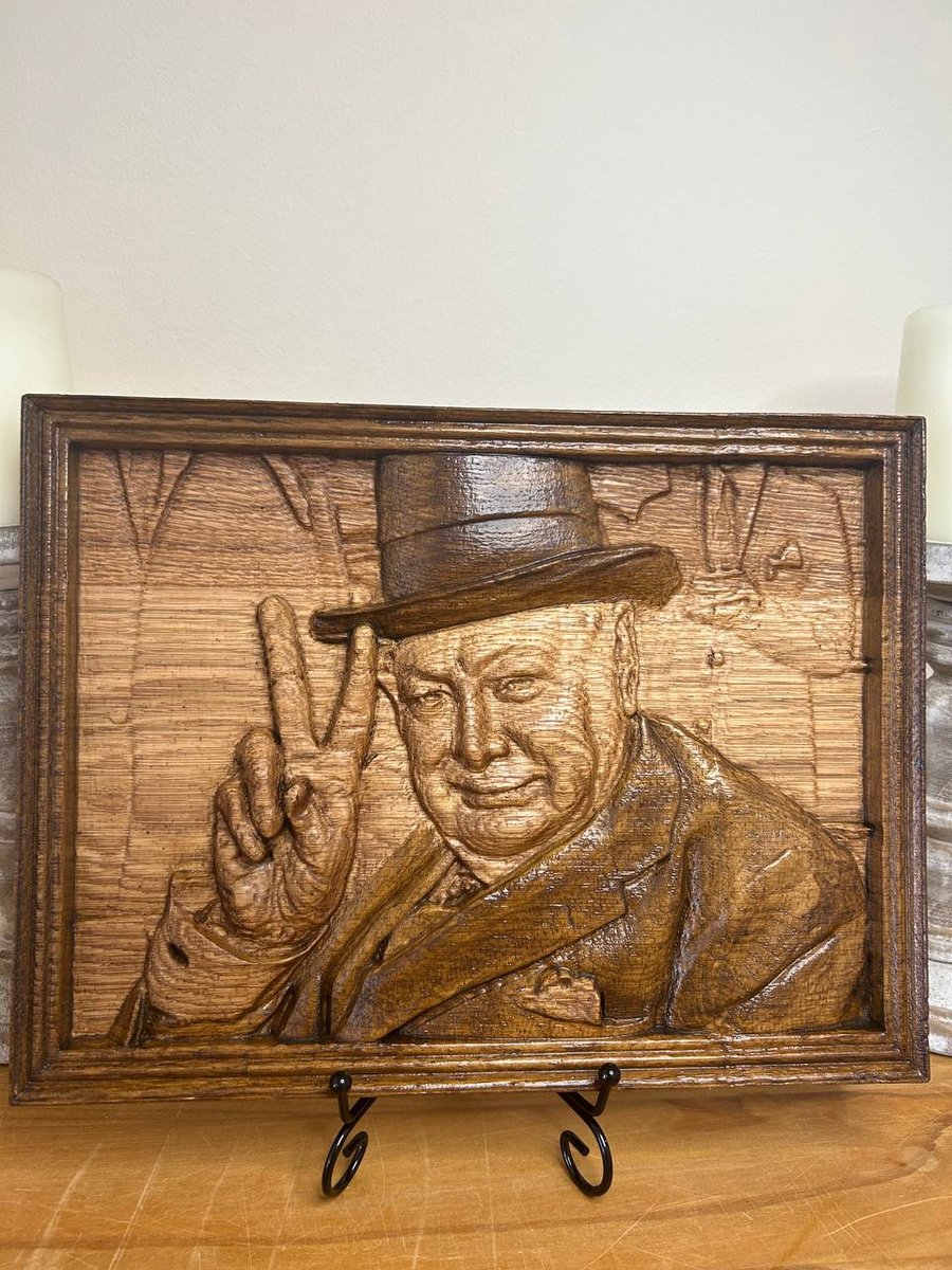 Custom 3D Wood Carving Portrait — Made from Your Photo 