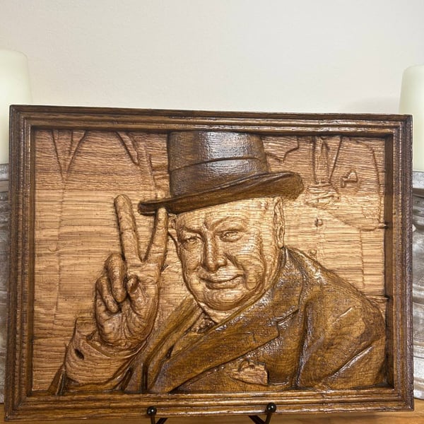 Custom 3D Wood Carving Portrait — Made from Your Photo 