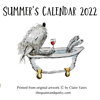 Bedlington Terrier calendar 2022,  quirky illustrations, dog art 