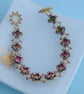 Rainbow Crystal Beaded Bracelet  - Image 1
