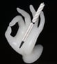 Beadwork Pen in Classic Silver and White - Image 2