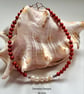 Bamboo Eco Coral & Freshwater Culture Pearls Sterling Silver Bracelet  - Image 2