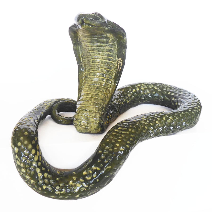 Snake Ceramic Ornament - Handmade
