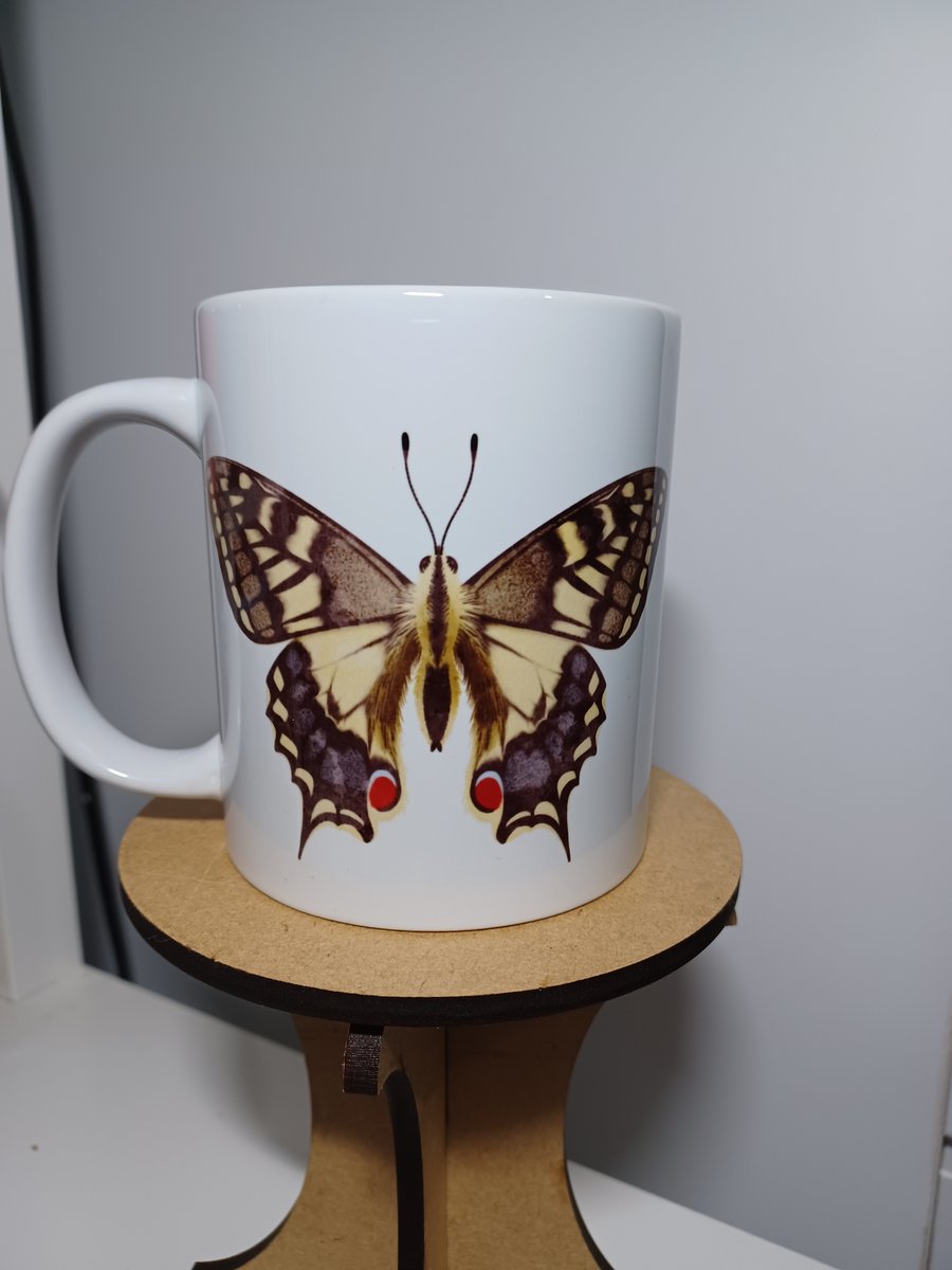 Swallowtail Butterfly Insect Mug 11oz for Wildlife Lover Nature Nerd Gift