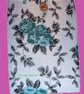 Teal Roses on a white background, Book-Tablet Sleeve