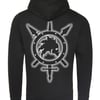 SIZE MEDIUM SWORDPUNK Cross Neck Hoodie 