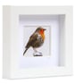Little Robin, 3D fabric robin picture framed, gift, ornament