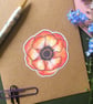Summer Flowers Sticker Set Zinnia, Cosmo, Poppy & Anemone Botanical Sticker Hand - Image 4