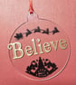 Clear Acrylic Christmas Baubles