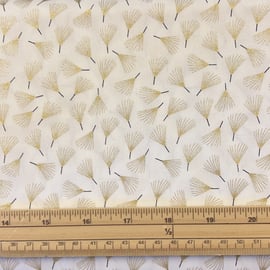 Fat Quarter Stitch It Scandinavian Christmas Floral White 100% Cotton Fabric