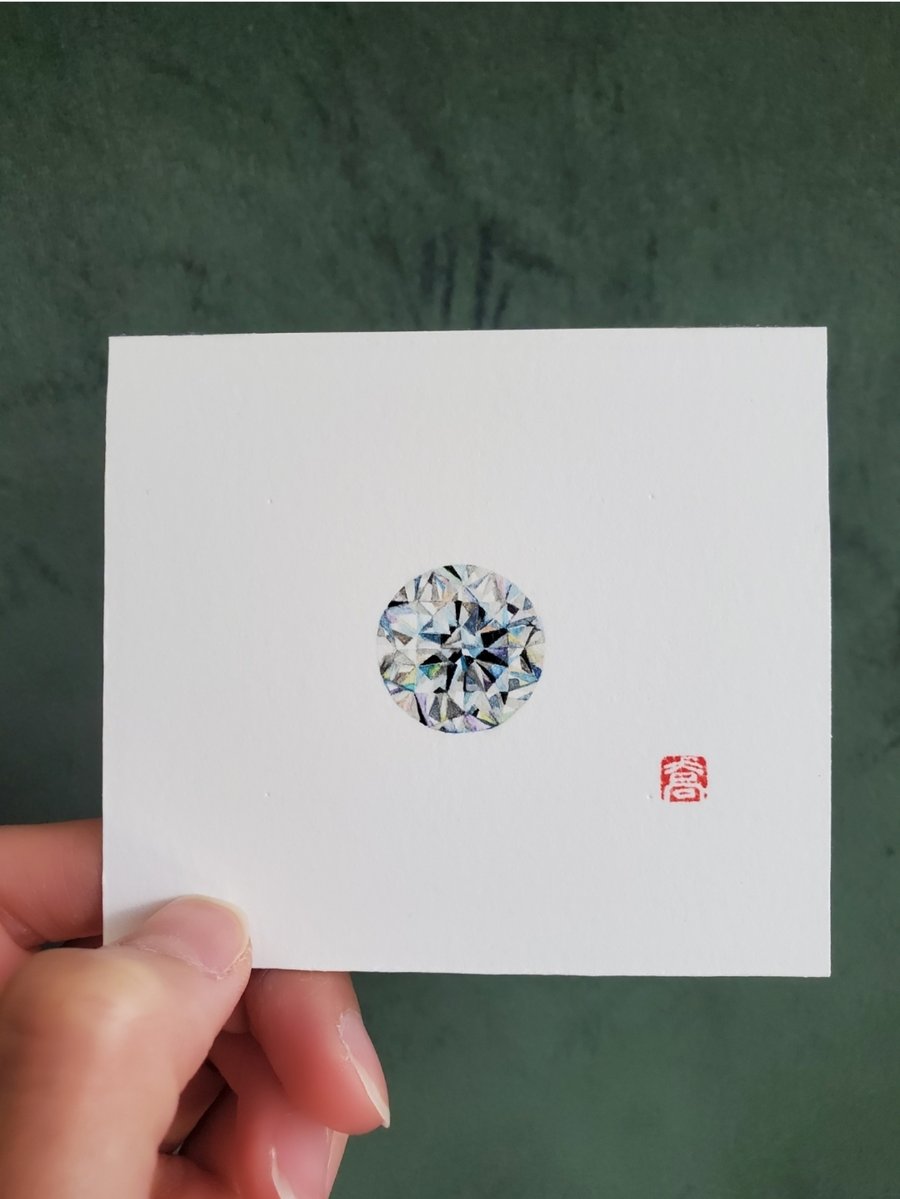 Diamond - original watercolor