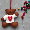 Teddy Christmas Tree Decoration 