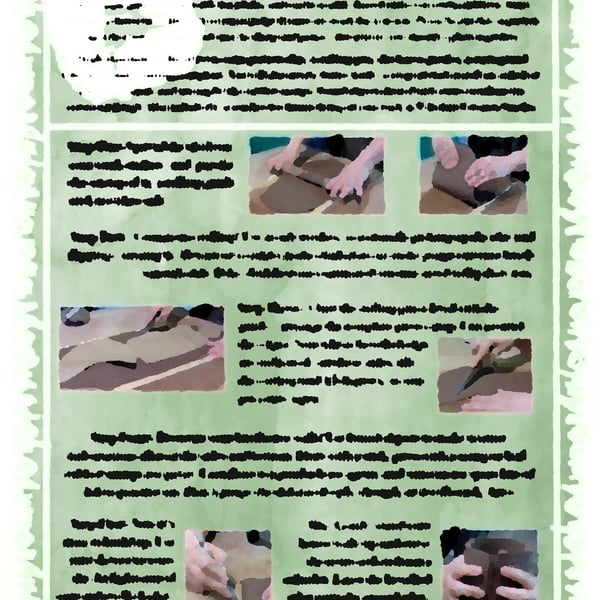 How to Make a Clay Birdhouse Instruction Sheet