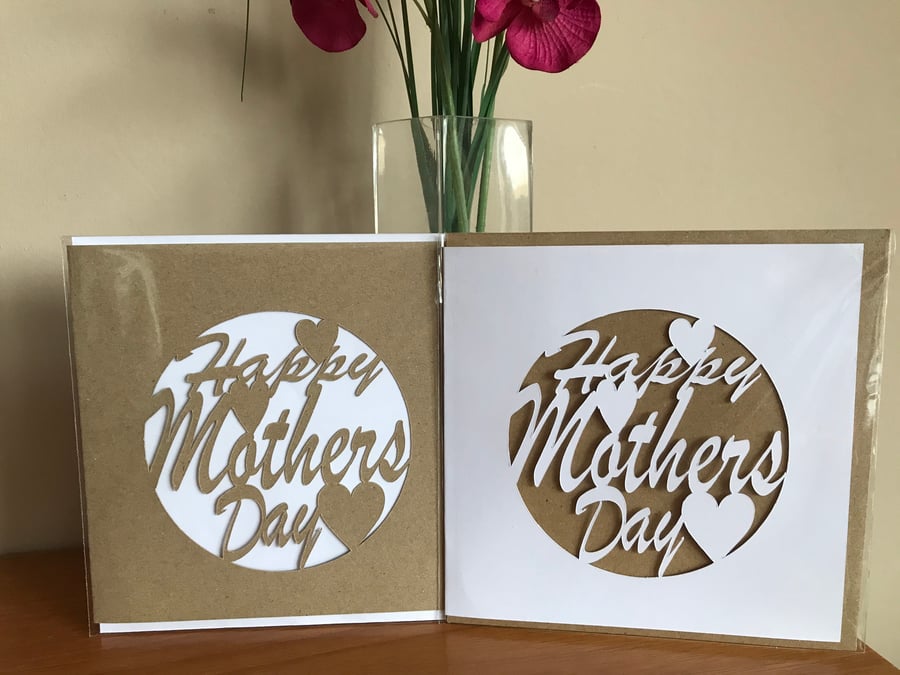 Mother's day cards, Handmade Mother’s Day cards with envelope,