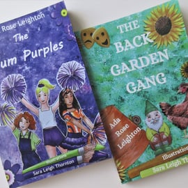 Beautiful Bundle Plum Purples and Back Garden Gang Children's Book Paperback