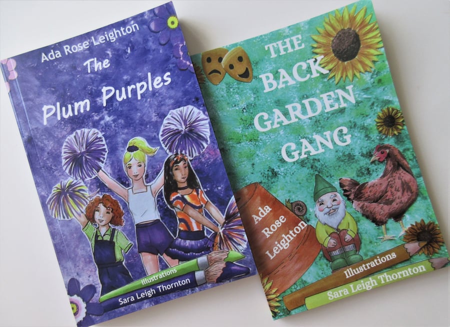 Beautiful Bundle Plum Purples and Back Garden Gang Children's Book Paperback