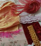 Silk and Sari Slow Stitching kit - upcycled and zero waste materials  - Image 5