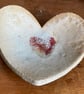 SALE! - Raku dish with heart design - Image 2