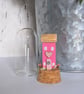 Miniature Glass Cloche with Wooden Cottage Home Decor  - Image 2