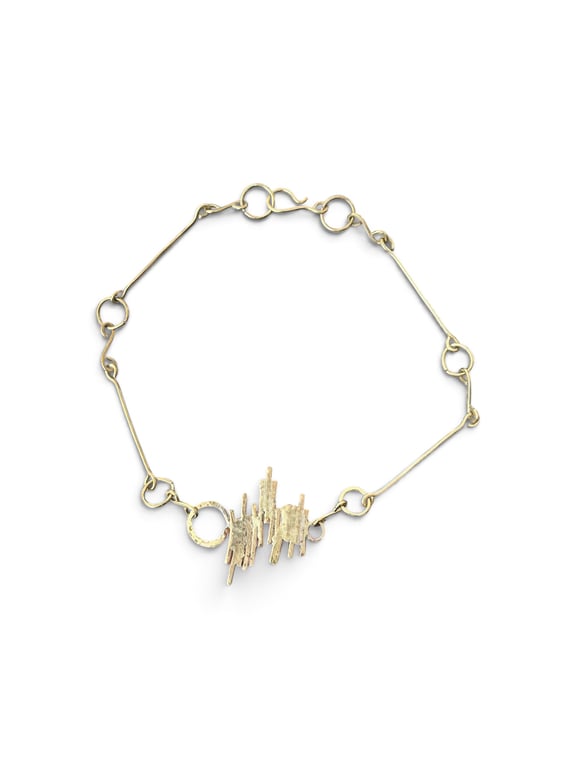 Brutalist Pendant Necklace Statement Piece - Handcrafted - Gift Box FREEPOST