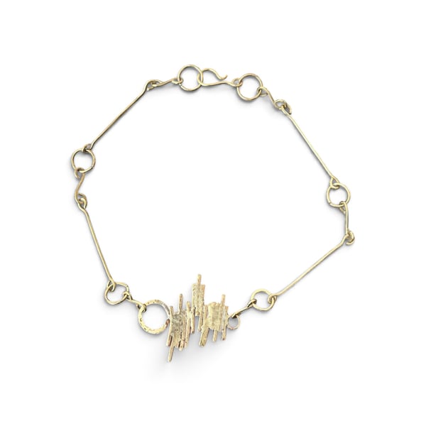 Brutalist Pendant Necklace Statement Piece - Handcrafted - Gift Box FREEPOST