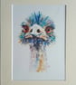 Emu bird portrait original painting - Image 4
