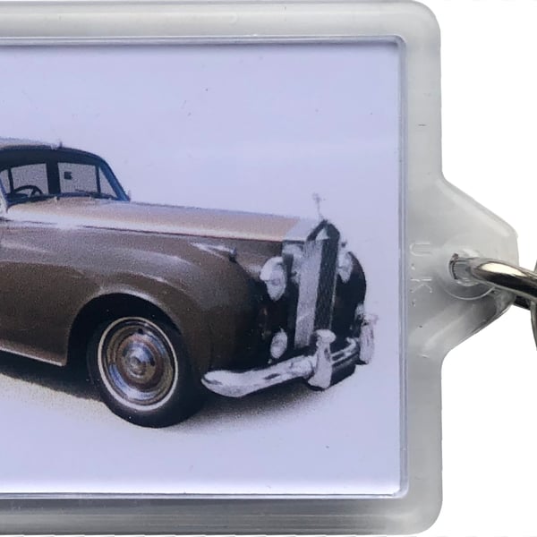 Rolls Royce Silver Cloud Mk2 1961 - Keyring with 50x35mm Insert 