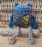 Handmade Knitted Frog named Brook – One of a Kind Frog Ornament Whimsical Gift - Image 4