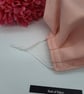 Face mask,  medium, pink satin feel, adjustable,  nose wire  - Image 2