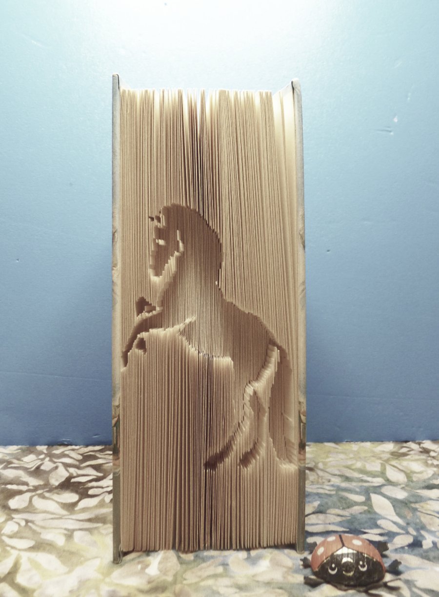 Rearing Horse CUT & FOLD Book Folding Pattern - EMAILED PDF PATTERN