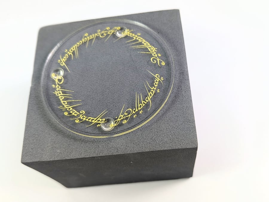 LOTR Inspired coasters, the lord of the rings acrylic coaster, The one ring