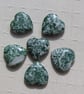 6 Tree Agate Solid Gemstone Polished Hearts - 20mm - Chakra - Crafting - Grid - Image 2