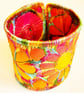 Cuff - Fabric Bracelet with Free Machine Embroidery 