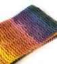 Hand Knitted Scarf  - Cosy Chunky Yarn - to match Dog Scarf Bright Colours - Image 3
