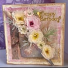 Luxury Foral boxed birthday card