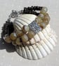 Coffee Agate & Brown Bronzite Gemstone Bracelet "Praline" - SALE PRICE - Image 2