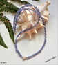 Designer A Grade Tanzanite Nugget & Freshwater Pearl Sterling Silver Necklace - Image 1