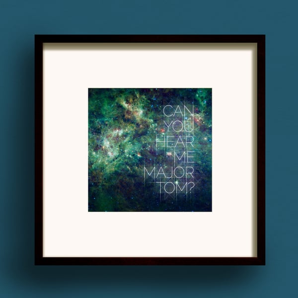 Space Oddity Square Digital Giclee Print