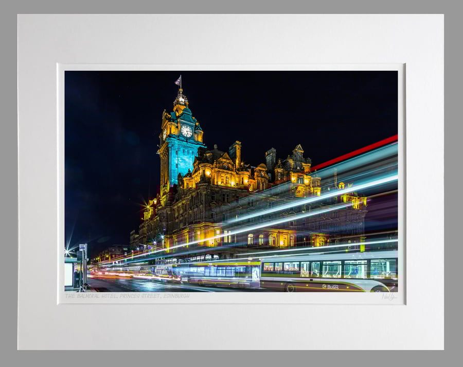 The Balmoral Hotel, Princes Street, Edinburgh - A3 (50x40cm) Unframed print