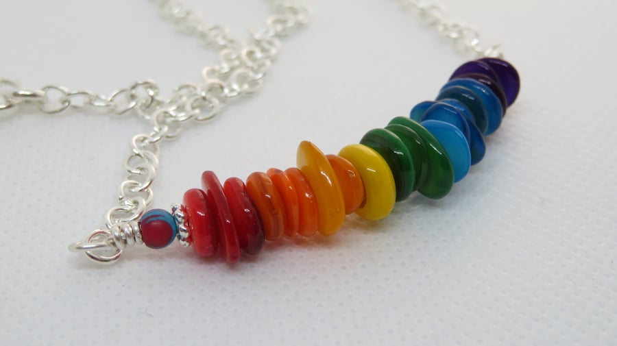 Rainbow Shell Necklace