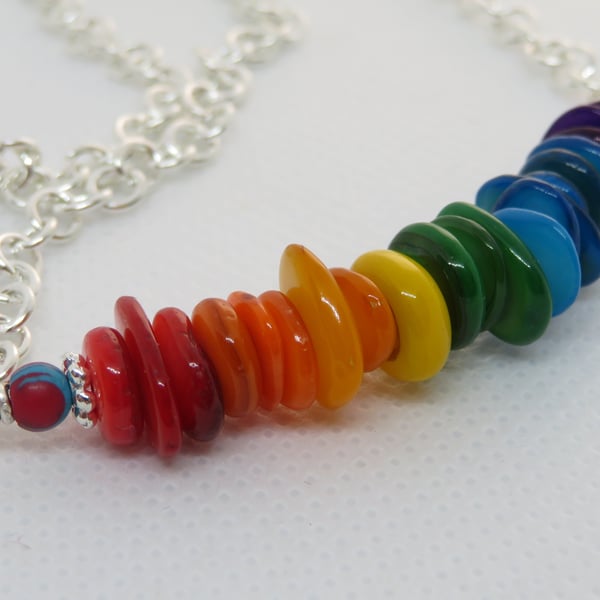 Rainbow Shell Necklace