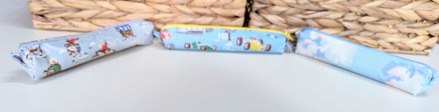 Skinny pencil cases in Cath Kidston oilcloth