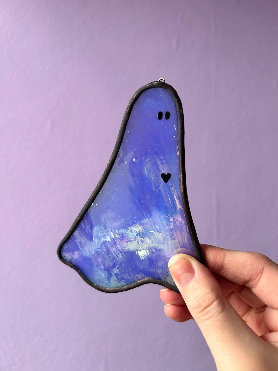 Love Heart Ghost - Iridescent Blue