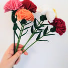 Carnation Felt Flower Stem